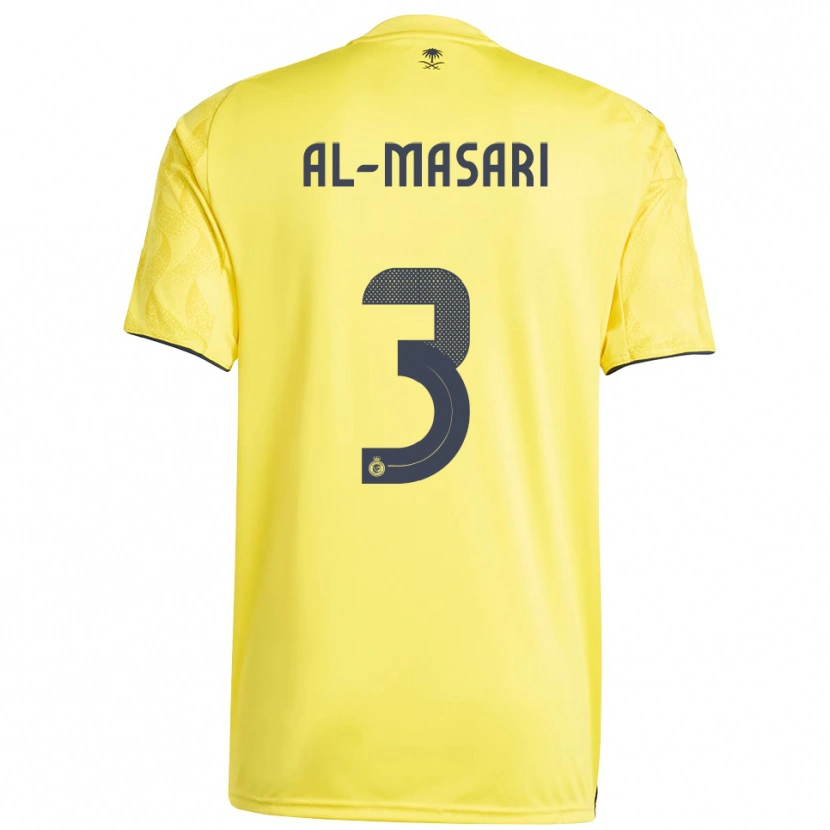 Danxen Børn Wade Al-Masari #3 Gul Sort Hjemmebane Spillertrøjer 2025/26 Trøje T-Shirt