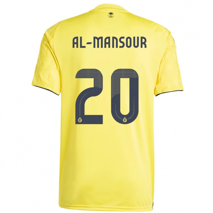 Danxen Børn Hamad Al-Mansour #20 Gul Sort Hjemmebane Spillertrøjer 2025/26 Trøje T-Shirt