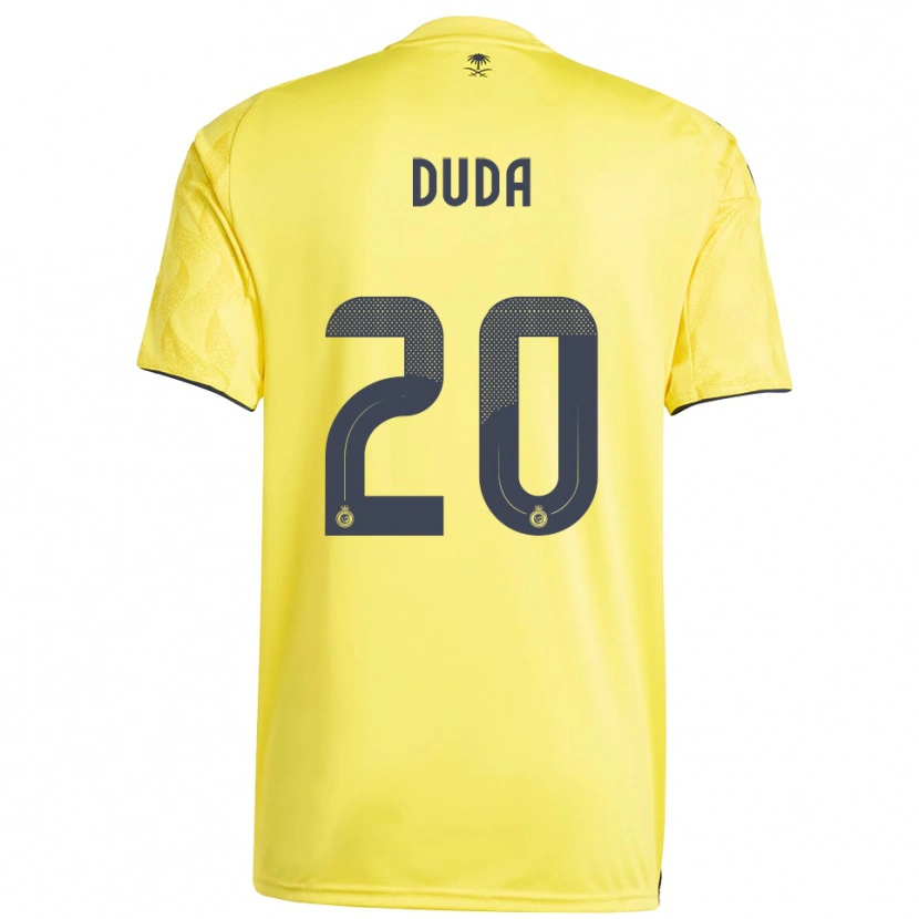 Danxen Børn Duda Francelino #20 Gul Sort Hjemmebane Spillertrøjer 2025/26 Trøje T-Shirt