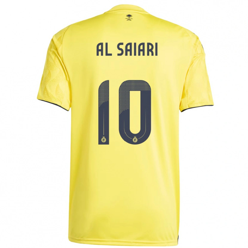 Danxen Børn Mubarkh Al-Saiari #10 Gul Sort Hjemmebane Spillertrøjer 2025/26 Trøje T-Shirt