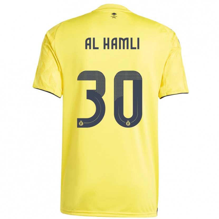 Danxen Børn Noura Al-Hamli #30 Gul Sort Hjemmebane Spillertrøjer 2025/26 Trøje T-Shirt