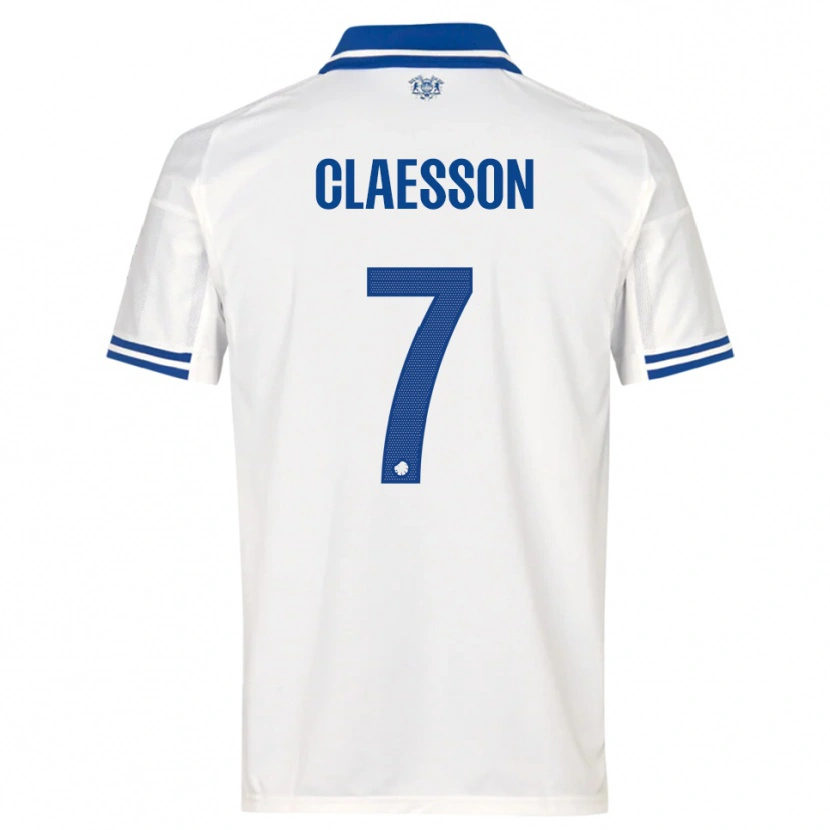 Danxen Børn Viktor Claesson #7 Hvid Blå Hjemmebane Spillertrøjer 2025/26 Trøje T-Shirt