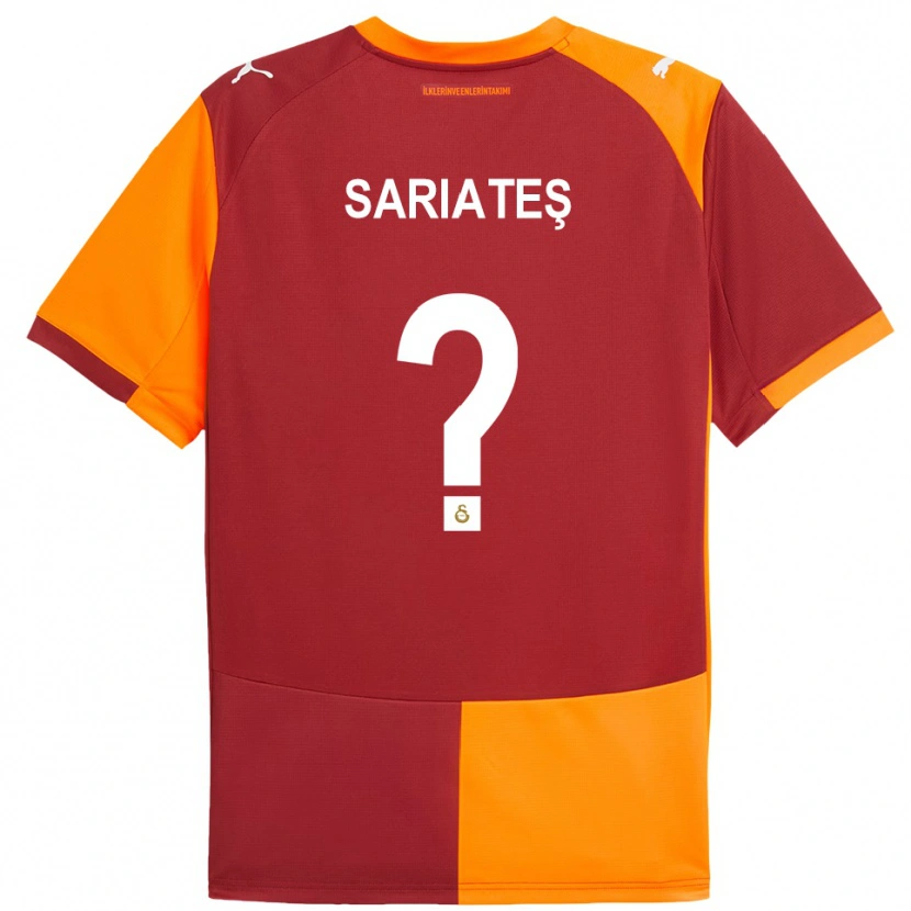 Danxen Børn Taha Sarıateş #0 Rød Orange Hjemmebane Spillertrøjer 2025/26 Trøje T-Shirt