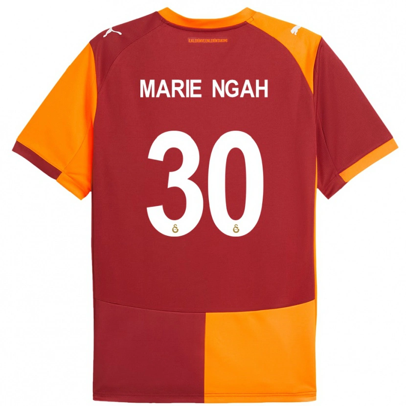 Danxen Børn Marie Gisele Divine Ngah Manga #30 Rød Orange Hjemmebane Spillertrøjer 2025/26 Trøje T-Shirt