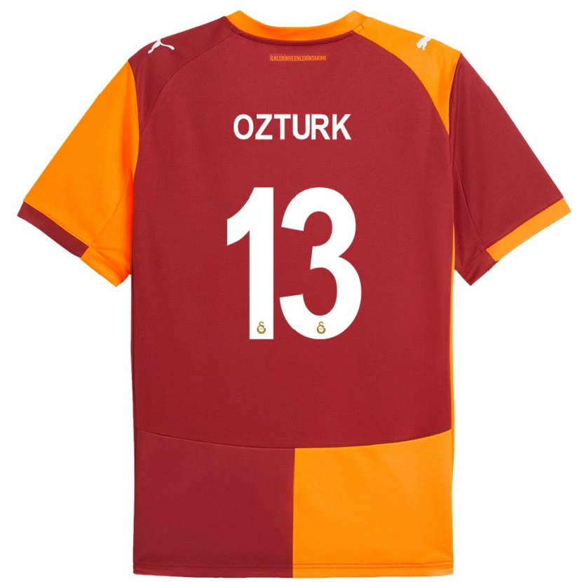 Danxen Børn Fatma Sare Öztürk #13 Rød Orange Hjemmebane Spillertrøjer 2025/26 Trøje T-Shirt
