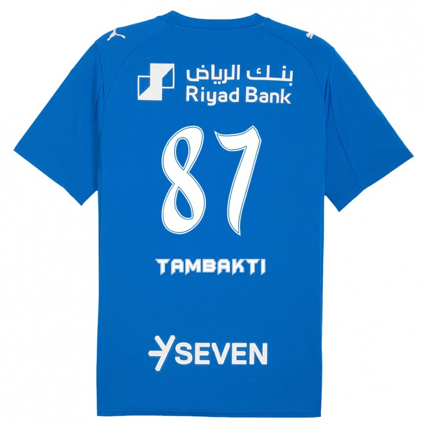 Danxen Børn Hassan Tambakti #87 Blå Hvid Hjemmebane Spillertrøjer 2025/26 Trøje T-Shirt