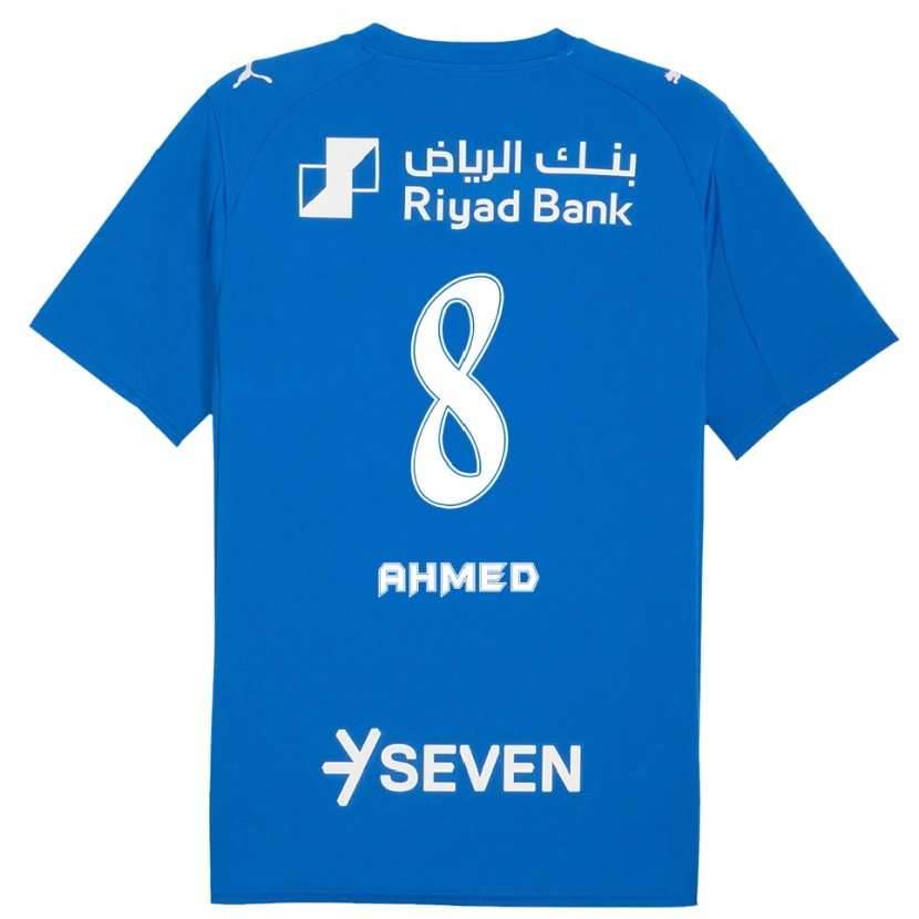 Danxen Børn Thari Saeed #8 Blå Hvid Hjemmebane Spillertrøjer 2025/26 Trøje T-Shirt