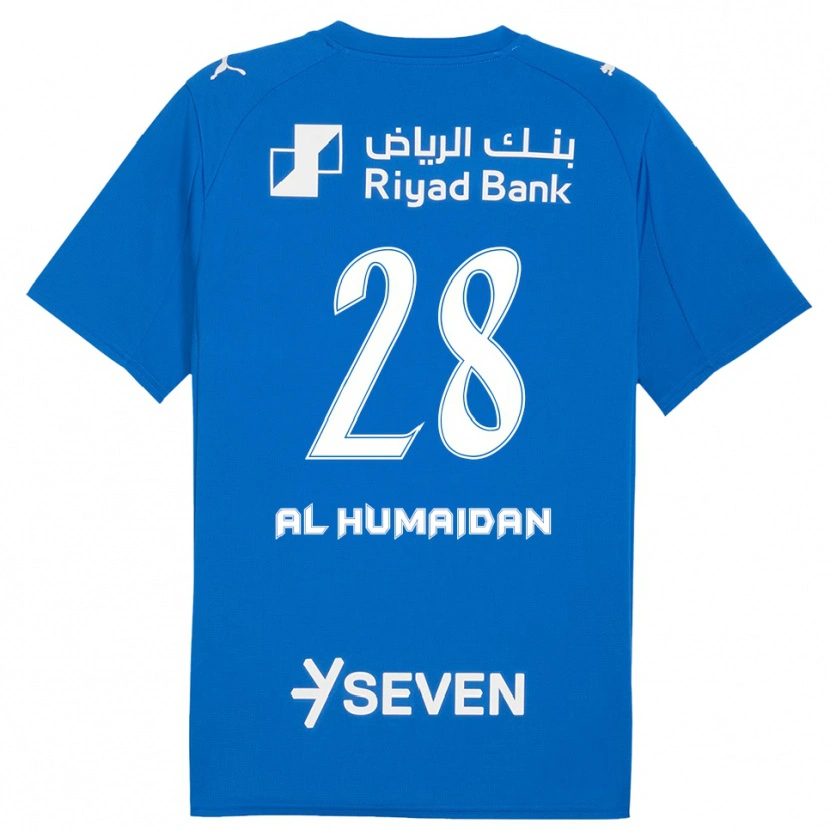 Danxen Børn Fay Al-Humaidan #28 Blå Hvid Hjemmebane Spillertrøjer 2025/26 Trøje T-Shirt
