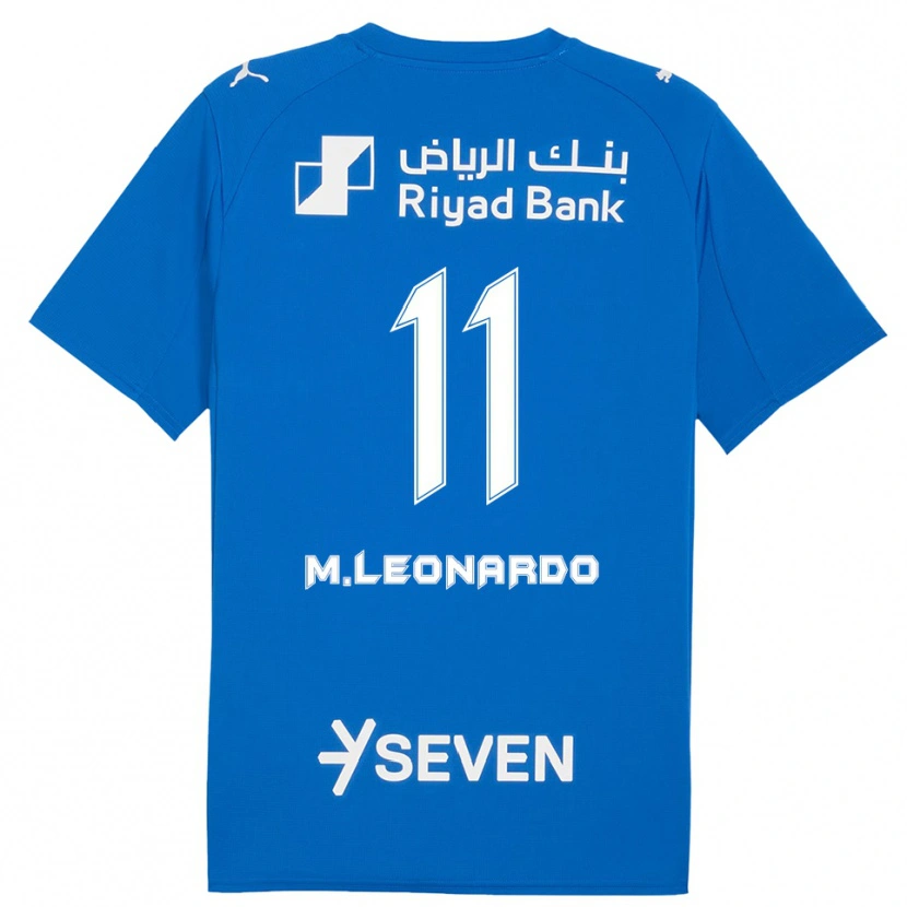 Danxen Børn Marcos Leonardo #11 Blå Hvid Hjemmebane Spillertrøjer 2025/26 Trøje T-Shirt