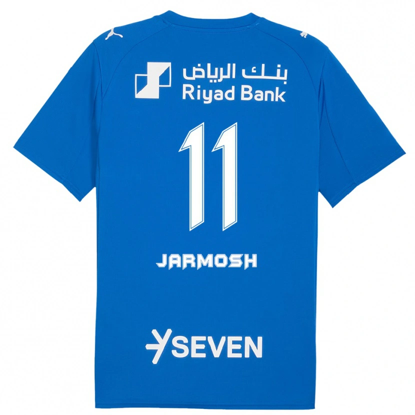 Danxen Børn Abdulaziz Jarmosh #11 Blå Hvid Hjemmebane Spillertrøjer 2025/26 Trøje T-Shirt