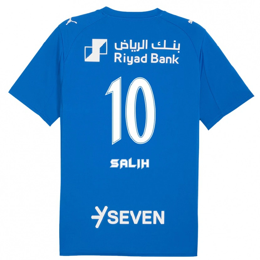 Danxen Børn Zakia Salih #10 Blå Hvid Hjemmebane Spillertrøjer 2025/26 Trøje T-Shirt