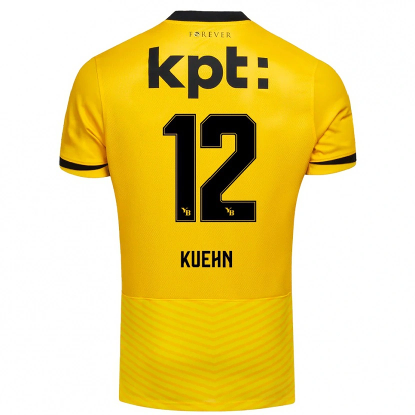 Danxen Børn Athena Kuehn #12 Gul Sort Hjemmebane Spillertrøjer 2025/26 Trøje T-Shirt