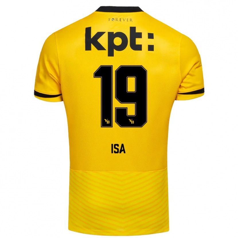 Danxen Børn Ron Isa #19 Gul Sort Hjemmebane Spillertrøjer 2025/26 Trøje T-Shirt