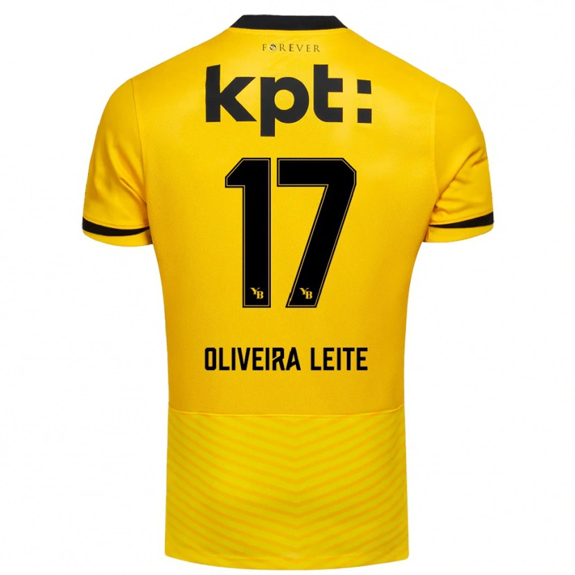 Danxen Børn Ana Oliveira Leite #17 Gul Sort Hjemmebane Spillertrøjer 2025/26 Trøje T-Shirt