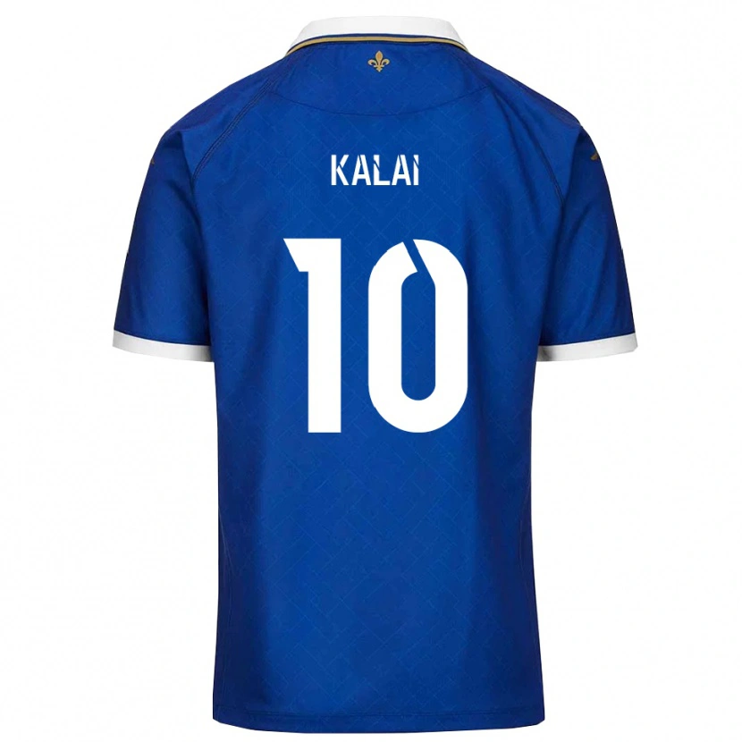 Danxen Børn Jawed Kalai #10 Blå Guld Hjemmebane Spillertrøjer 2025/26 Trøje T-Shirt