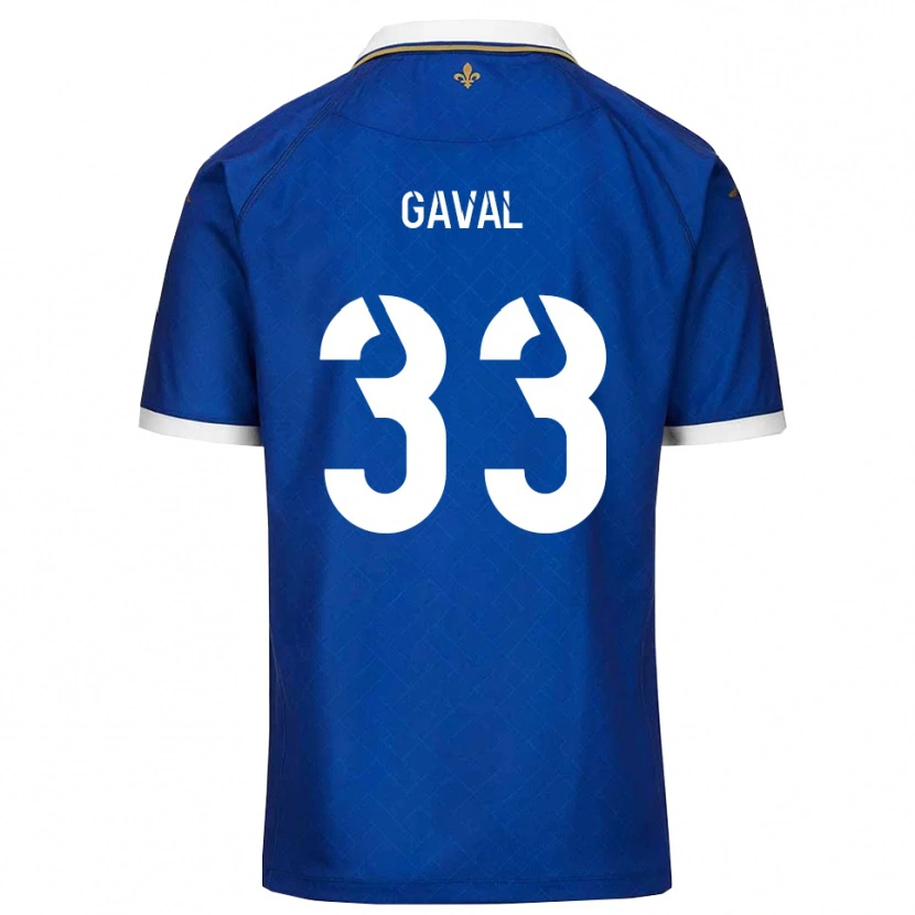 Danxen Børn Aimé Gaval #33 Blå Guld Hjemmebane Spillertrøjer 2025/26 Trøje T-Shirt