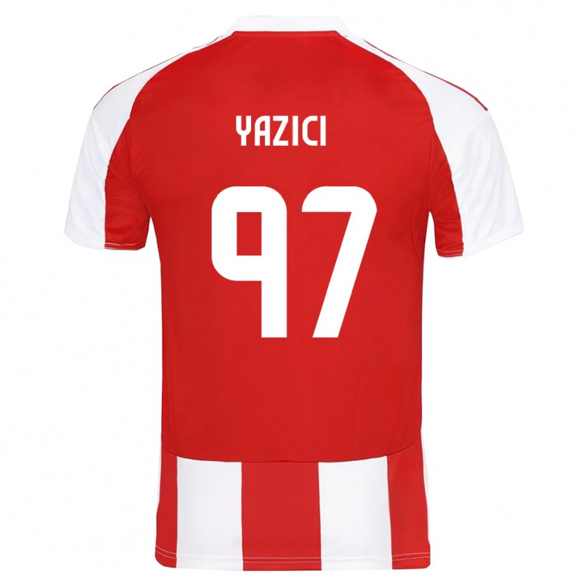 Danxen Børn Yusuf Yazıcı #97 Rød Hvid Hjemmebane Spillertrøjer 2025/26 Trøje T-Shirt