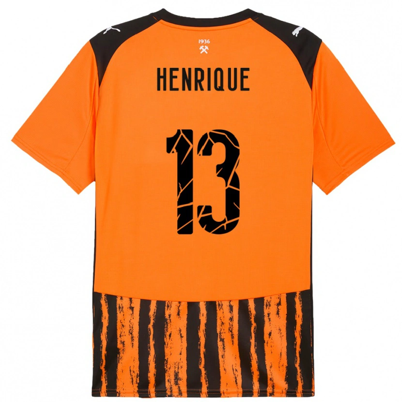 Danxen Børn Pedro Henrique #13 Orange Sort Hjemmebane Spillertrøjer 2025/26 Trøje T-Shirt