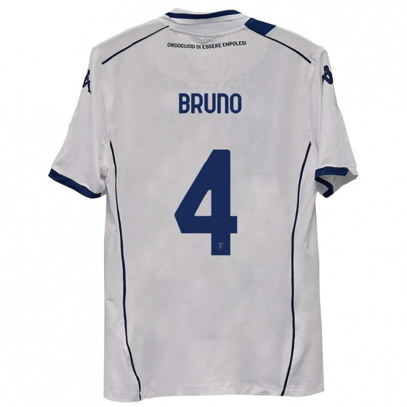 Danxen Børn Fabio Bruno #4 Mørkeblå Udebane Spillertrøjer 2025/26 Trøje T-Shirt