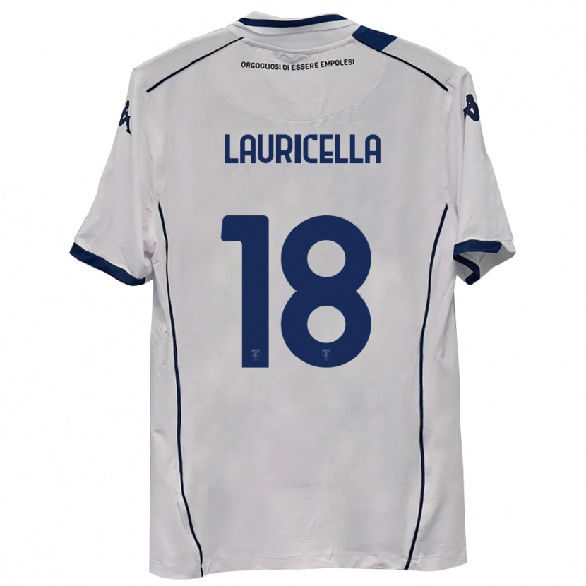 Danxen Børn Giovanni Lauricella #18 Mørkeblå Udebane Spillertrøjer 2025/26 Trøje T-Shirt