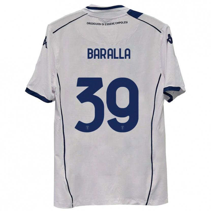 Danxen Børn Alessio Baralla #39 Mørkeblå Udebane Spillertrøjer 2025/26 Trøje T-Shirt