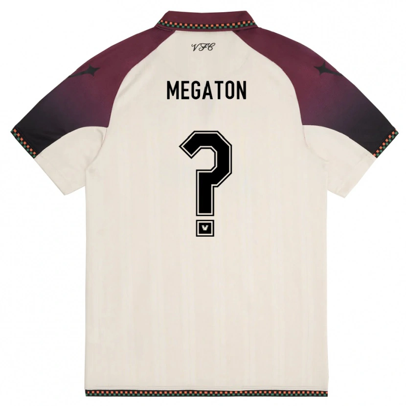 Danxen Børn Alessio Megaton #0 Creme Bourgogne Udebane Spillertrøjer 2025/26 Trøje T-Shirt