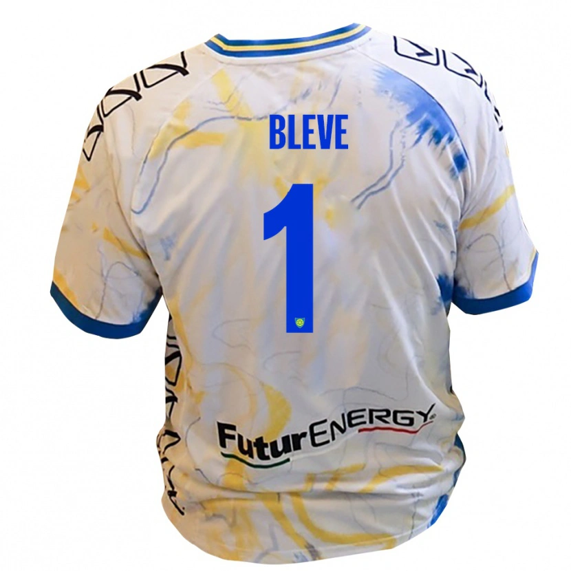Danxen Børn Marco Bleve #1 Hvid Gul Blå Udebane Spillertrøjer 2025/26 Trøje T-Shirt