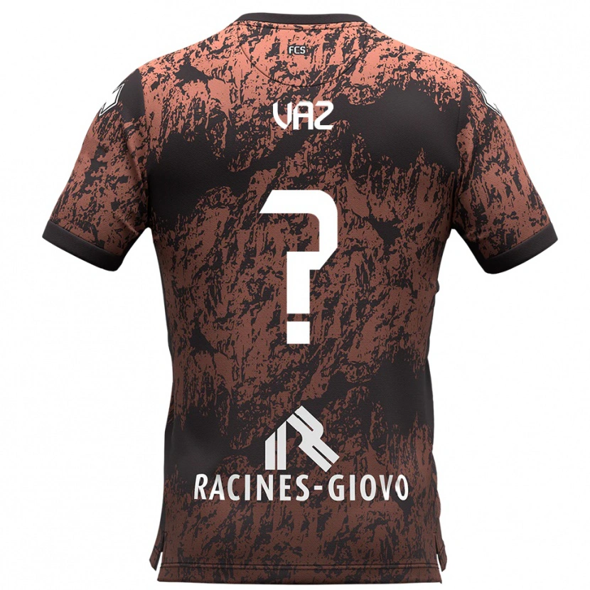 Danxen Børn Pedro Vaz #0 Brun Sort Udebane Spillertrøjer 2025/26 Trøje T-Shirt