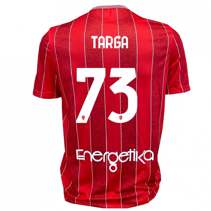 Danxen Børn Alberto Targa #73 Rød Hvid Udebane Spillertrøjer 2025/26 Trøje T-Shirt