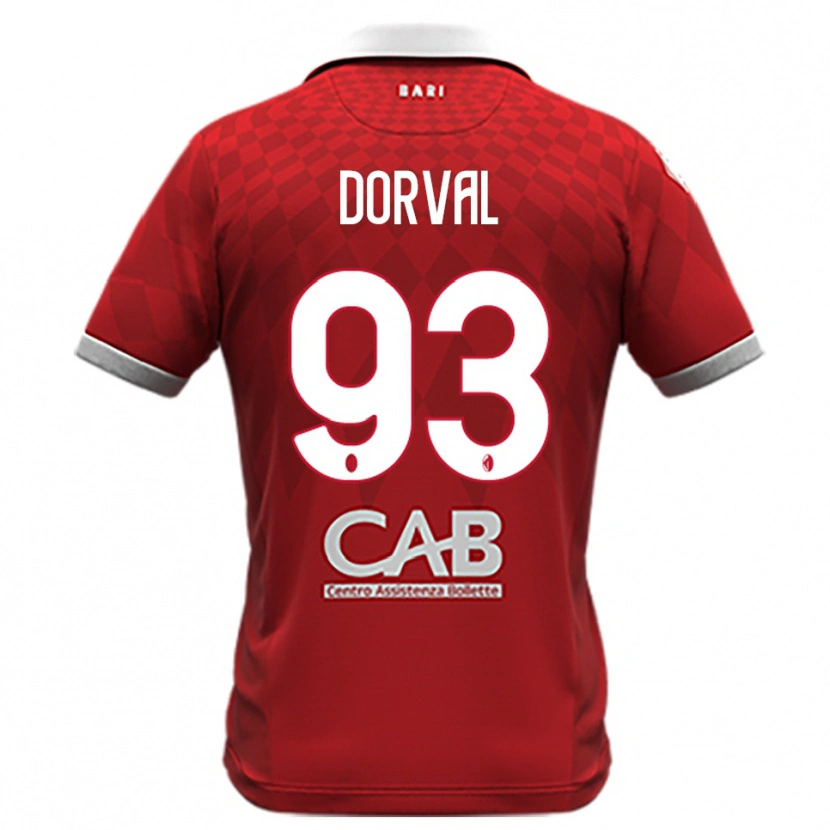 Danxen Børn Mehdi Dorval #93 Rød Hvid Udebane Spillertrøjer 2025/26 Trøje T-Shirt