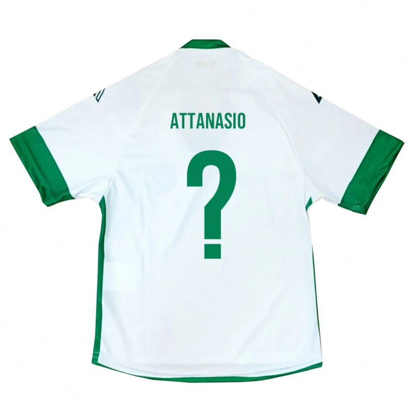 Danxen Børn Carlo Attanasio #0 Hvid Grøn Blå Udebane Spillertrøjer 2025/26 Trøje T-Shirt