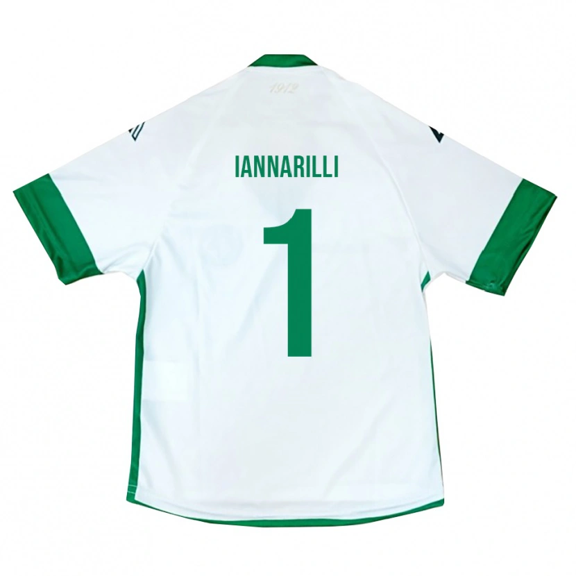 Danxen Børn Antony Iannarilli #1 Hvid Grøn Blå Udebane Spillertrøjer 2025/26 Trøje T-Shirt