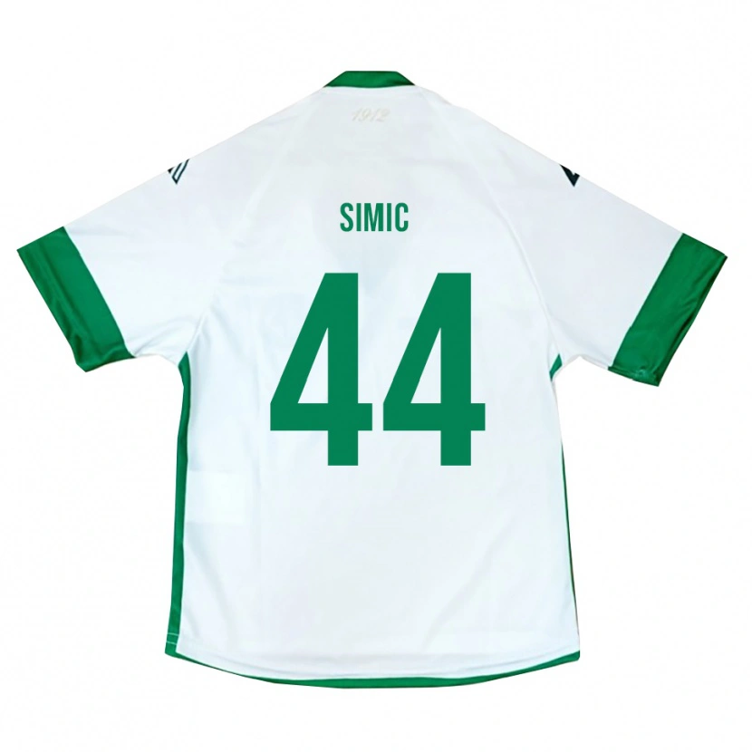 Danxen Børn Lorenco Simic #44 Hvid Grøn Blå Udebane Spillertrøjer 2025/26 Trøje T-Shirt