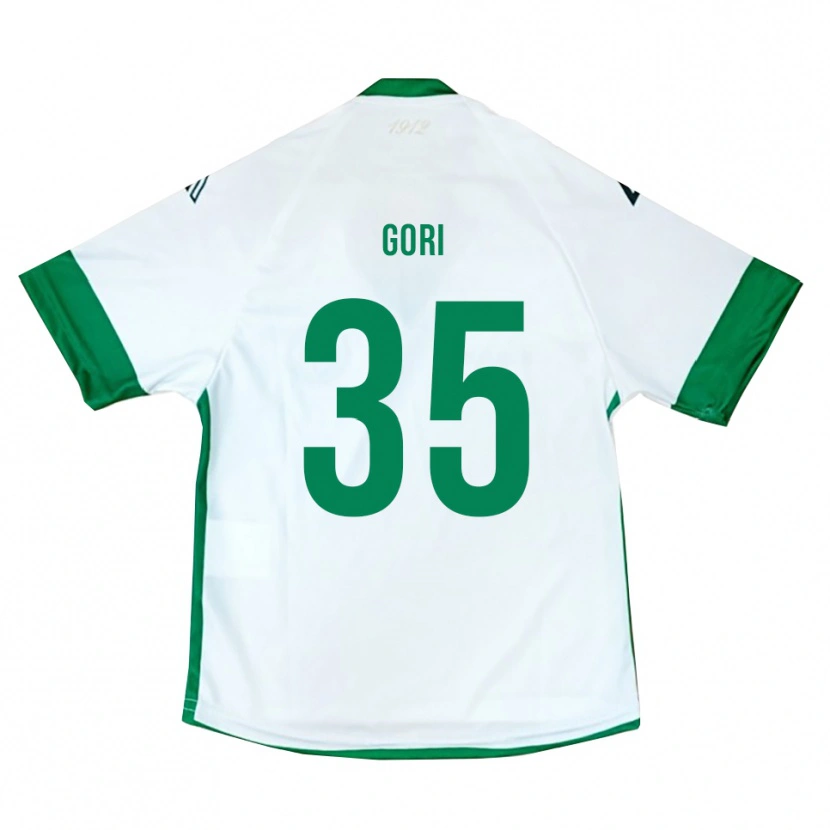 Danxen Børn Gabriele Gori #35 Hvid Grøn Blå Udebane Spillertrøjer 2025/26 Trøje T-Shirt