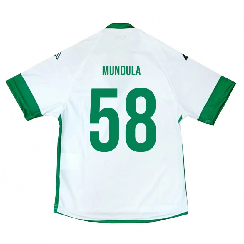 Danxen Børn Ciro Mundula #58 Hvid Grøn Blå Udebane Spillertrøjer 2025/26 Trøje T-Shirt