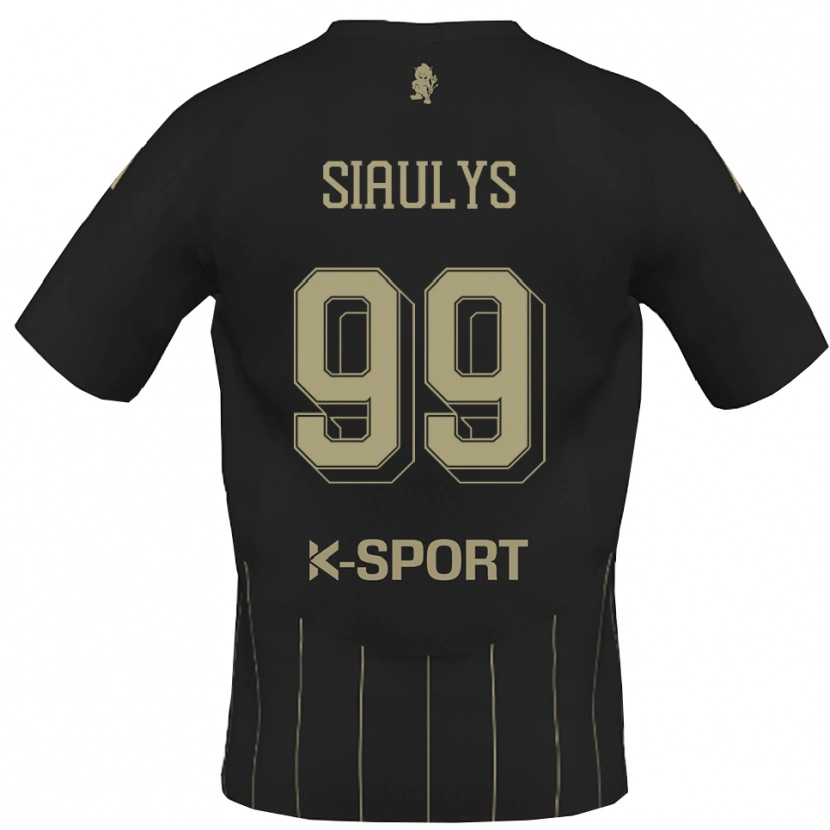 Danxen Børn Ovidijus Siaulys #99 Grå Hvid Udebane Spillertrøjer 2025/26 Trøje T-Shirt
