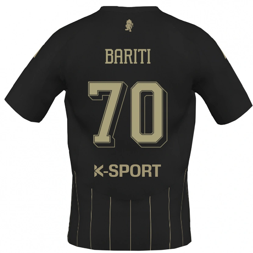 Danxen Børn Davide Bariti #70 Grå Hvid Udebane Spillertrøjer 2025/26 Trøje T-Shirt
