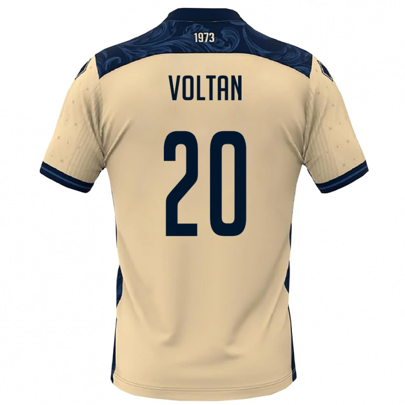 Danxen Børn Davide Voltan #20 Hvid Mørkeblå Udebane Spillertrøjer 2025/26 Trøje T-Shirt