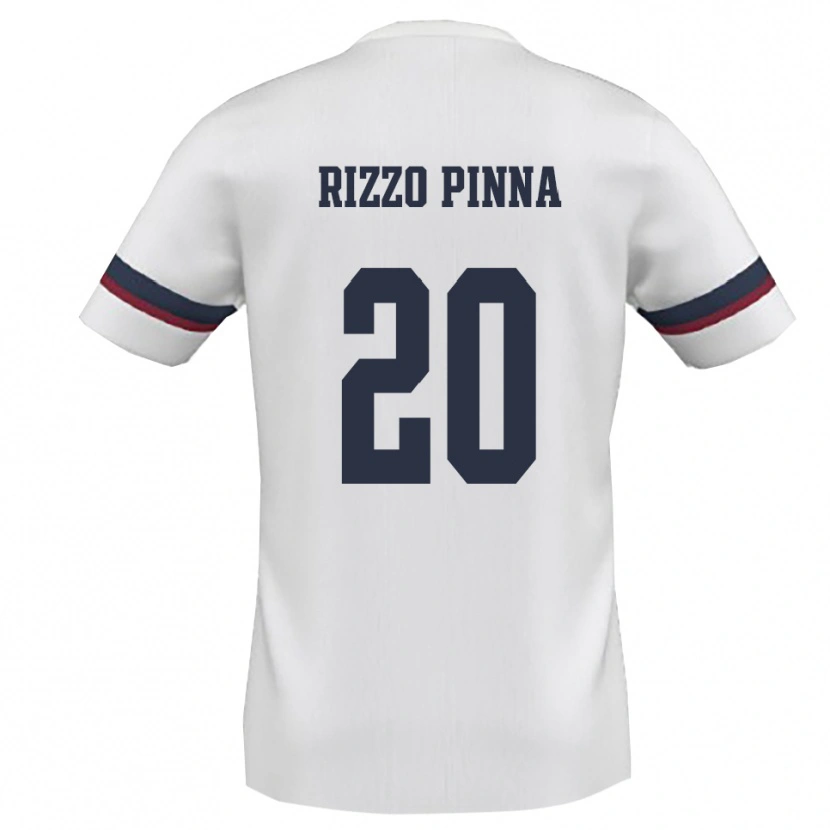 Danxen Børn Andrea Rizzo Pinna #20 Hvid Rød Udebane Spillertrøjer 2025/26 Trøje T-Shirt