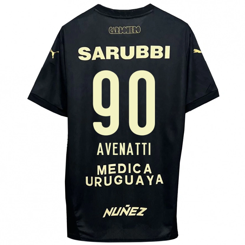 Danxen Børn Felipe Avenatti #90 Sort Guld Udebane Spillertrøjer 2025/26 Trøje T-Shirt