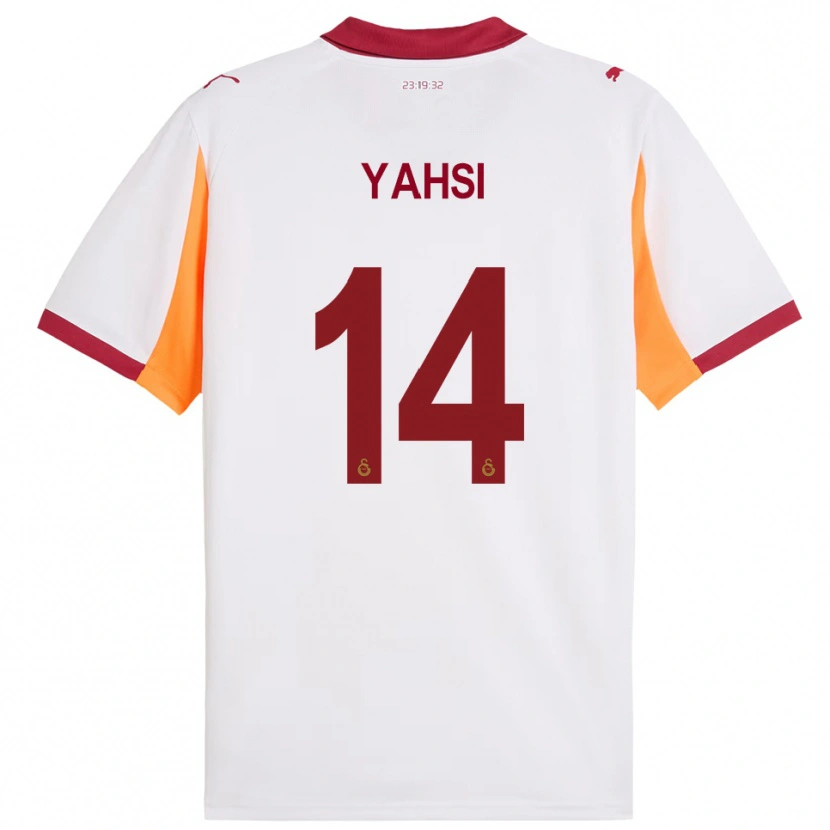 Danxen Børn İsmail Yahşi #14 Hvid Rød Udebane Spillertrøjer 2025/26 Trøje T-Shirt