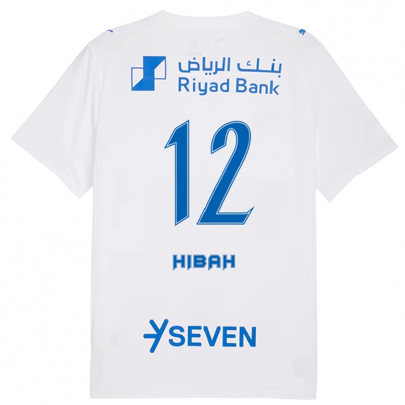 Danxen Børn Adel Hibah #12 Hvid Blå Udebane Spillertrøjer 2025/26 Trøje T-Shirt
