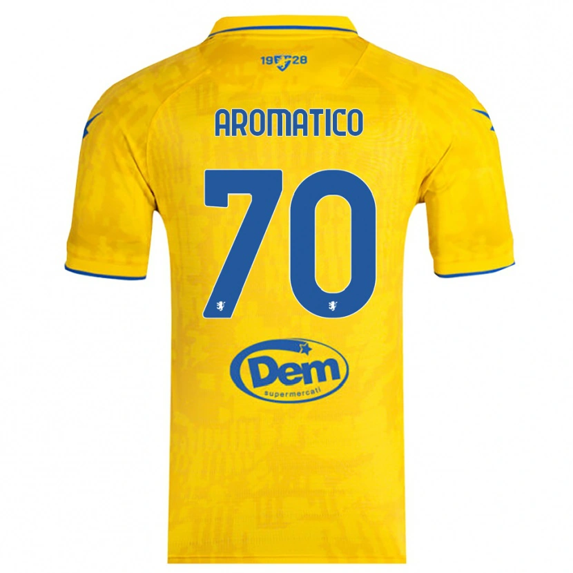 Danxen Mænd Raul Aromatico #70 Gul Blå Hjemmebane Spillertrøjer 2025/26 Trøje T-Shirt