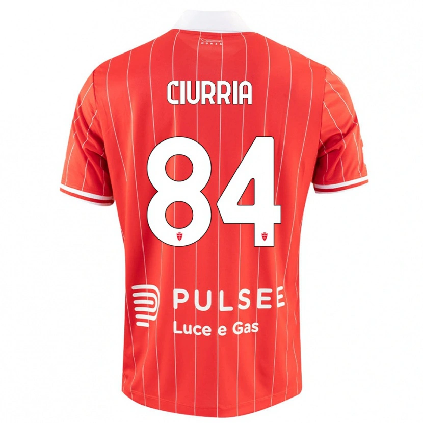 Danxen Mænd Patrick Ciurria #84 Rød Hvid Hjemmebane Spillertrøjer 2025/26 Trøje T-Shirt