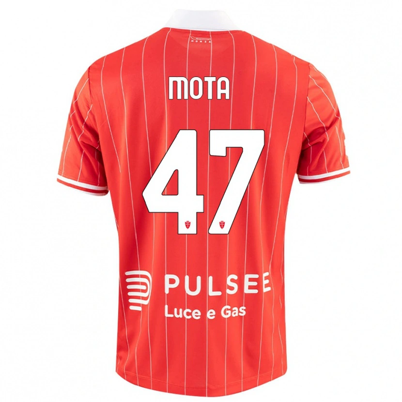 Danxen Mænd Dany Mota #47 Rød Hvid Hjemmebane Spillertrøjer 2025/26 Trøje T-Shirt