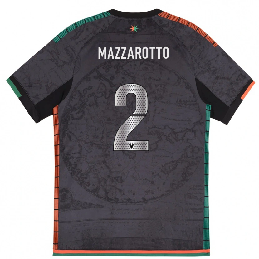 Danxen Mænd Jacopo Mazzarotto #2 Mørkegrå Hjemmebane Spillertrøjer 2025/26 Trøje T-Shirt
