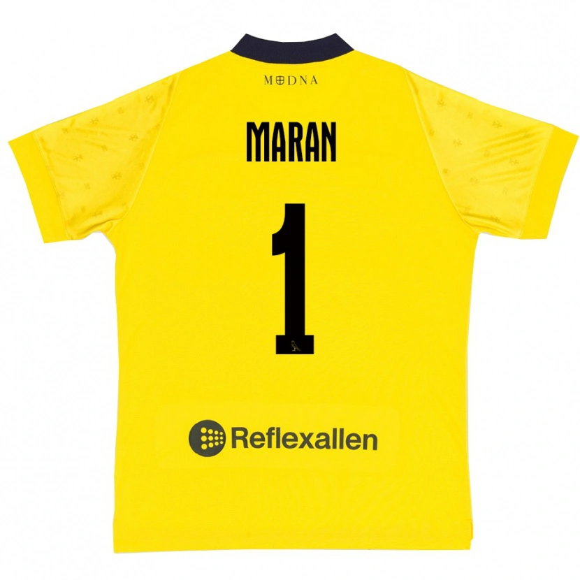 Danxen Mænd Andrea Maran #1 Gul Mørkeblå Hjemmebane Spillertrøjer 2025/26 Trøje T-Shirt