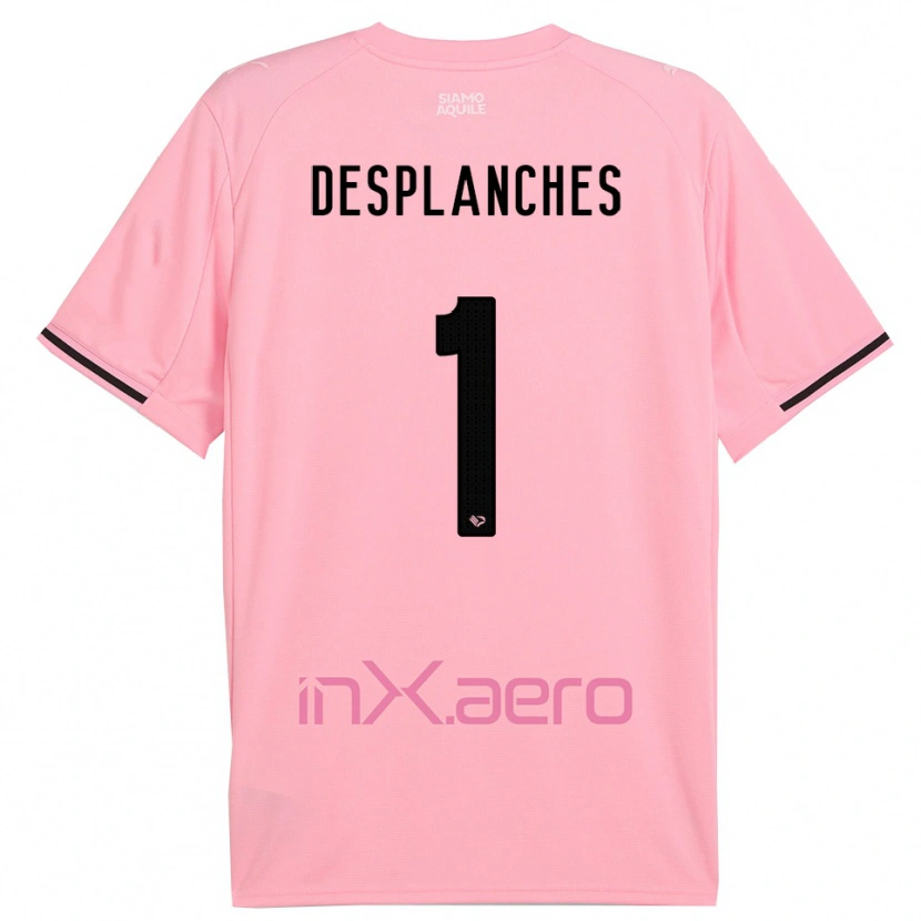 Danxen Mænd Sebastiano Desplanches #1 Pink Sort Hjemmebane Spillertrøjer 2025/26 Trøje T-Shirt