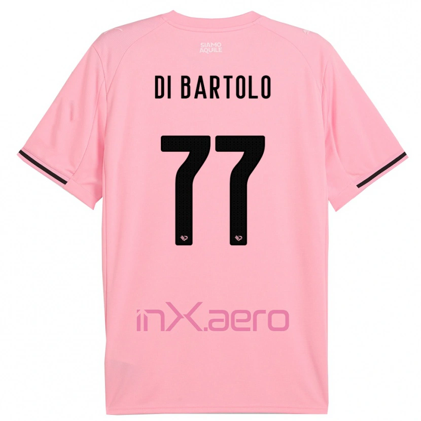 Danxen Mænd Francesco Di Bartolo #77 Pink Sort Hjemmebane Spillertrøjer 2025/26 Trøje T-Shirt