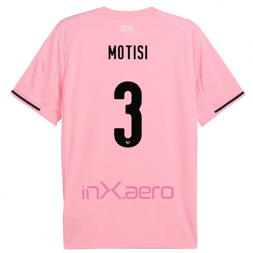 Danxen Mænd Giuseppe Motisi #3 Pink Sort Hjemmebane Spillertrøjer 2025/26 Trøje T-Shirt